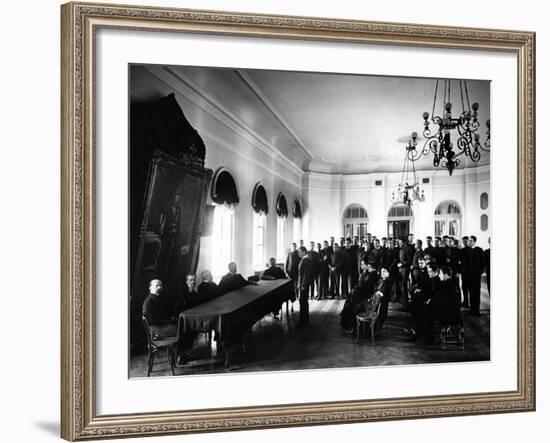The Examining Board at the Alexander Lyceum-null-Framed Photographic Print