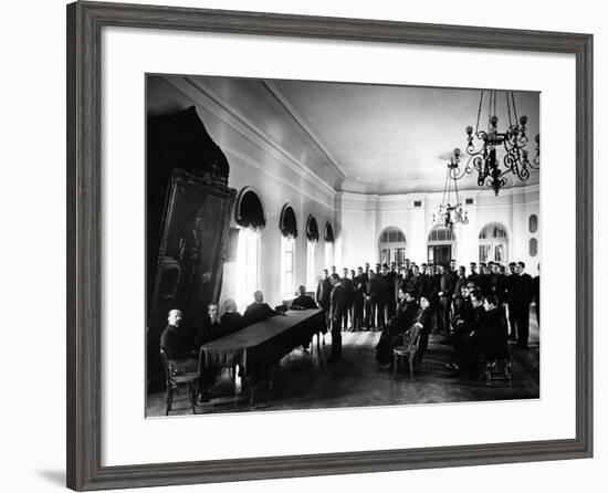 The Examining Board at the Alexander Lyceum-null-Framed Photographic Print