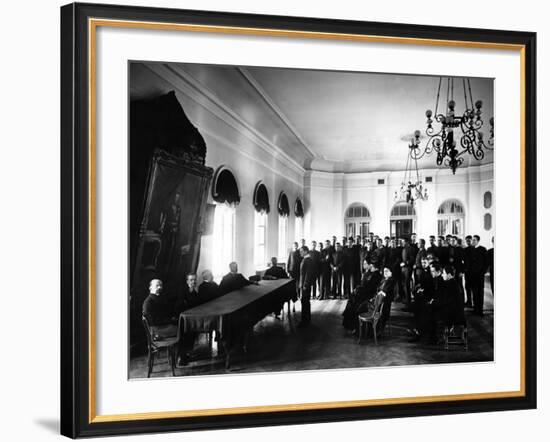 The Examining Board at the Alexander Lyceum-null-Framed Photographic Print