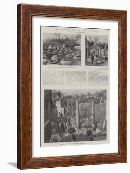 The Excavations at Bosco Reale-G.S. Amato-Framed Giclee Print
