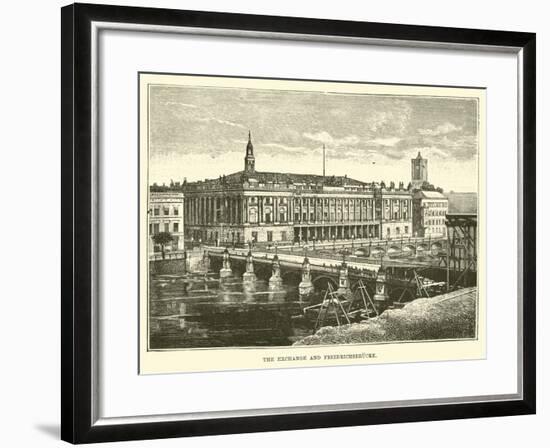 The Exchange and Friedrichsbrucke-null-Framed Giclee Print