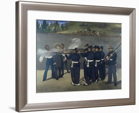 The Execution of Emperor Maximilian of Mexico 1867-Edouard Manet-Framed Giclee Print
