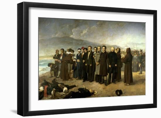 The Execution of General Torrigo, 1888-Antonio Gisbert-Framed Giclee Print