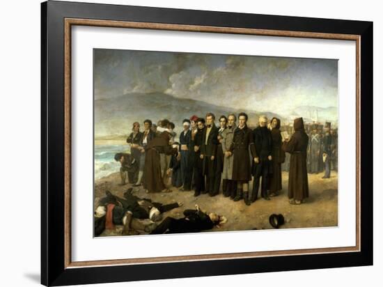 The Execution of General Torrigo, 1888-Antonio Gisbert-Framed Giclee Print