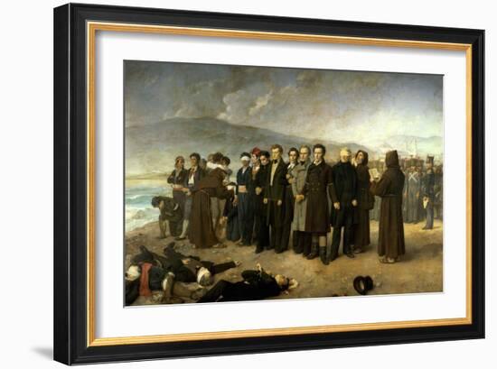 The Execution of General Torrigo, 1888-Antonio Gisbert-Framed Giclee Print