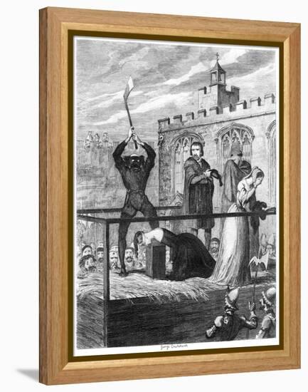 The Execution of Lady Jane Grey, 1554-George Cruikshank-Framed Premier Image Canvas