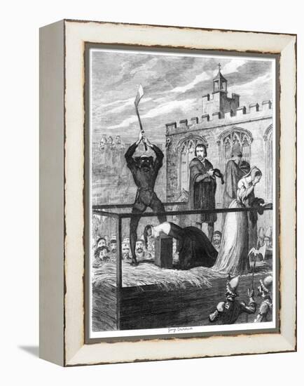 The Execution of Lady Jane Grey, 1554-George Cruikshank-Framed Premier Image Canvas