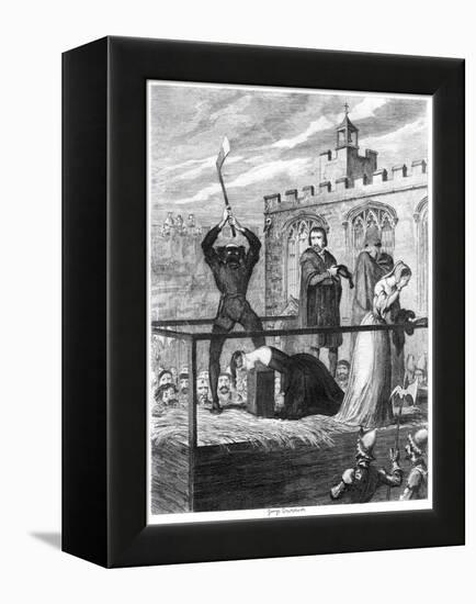 The Execution of Lady Jane Grey, 1554-George Cruikshank-Framed Premier Image Canvas