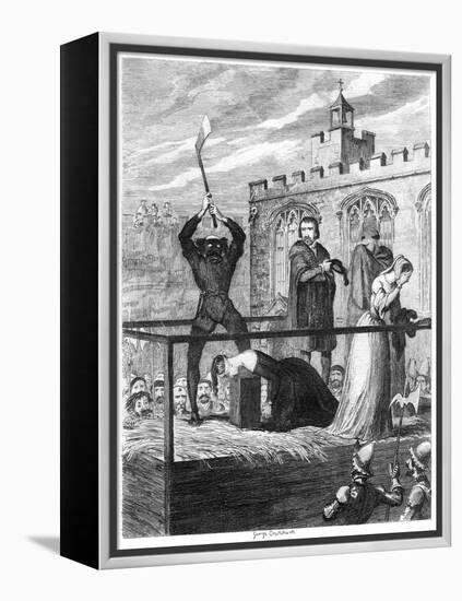 The Execution of Lady Jane Grey, 1554-George Cruikshank-Framed Premier Image Canvas