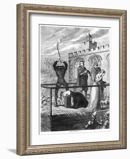 The Execution of Lady Jane Grey, 1554-George Cruikshank-Framed Giclee Print