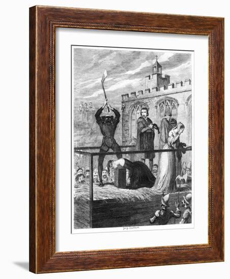 The Execution of Lady Jane Grey, 1554-George Cruikshank-Framed Giclee Print