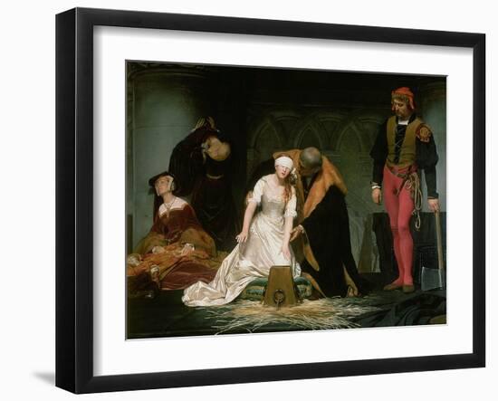 The Execution of Lady Jane Grey, 1833-Hippolyte Delaroche-Framed Giclee Print