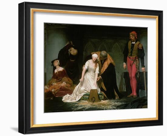 The Execution of Lady Jane Grey, 1833-Hippolyte Delaroche-Framed Giclee Print