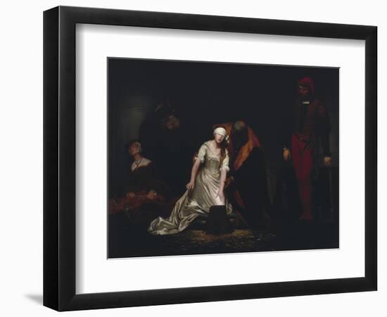 The Execution of Lady Jane Grey, 1834-Paul Delaroche-Framed Giclee Print