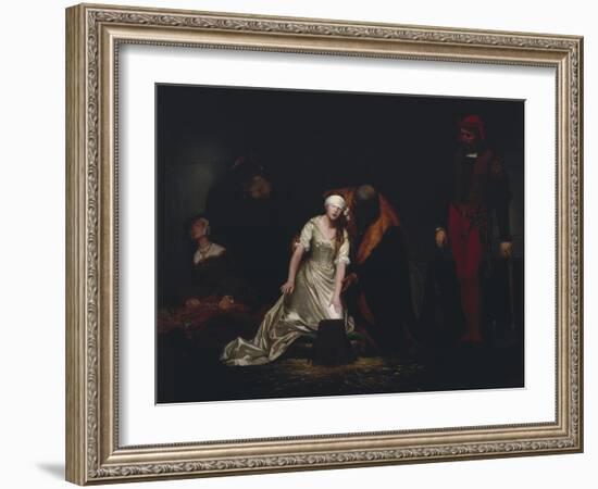 The Execution of Lady Jane Grey, 1834-Paul Delaroche-Framed Giclee Print