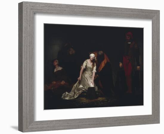 The Execution of Lady Jane Grey, 1834-Paul Delaroche-Framed Giclee Print