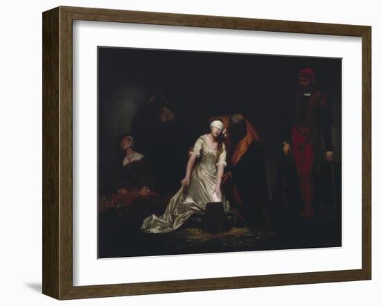 The Execution of Lady Jane Grey, 1834-Paul Delaroche-Framed Giclee Print