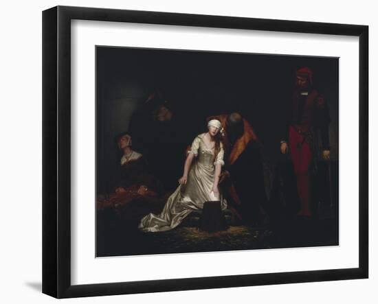 The Execution of Lady Jane Grey, 1834-Paul Delaroche-Framed Giclee Print