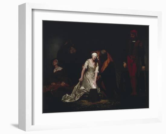 The Execution of Lady Jane Grey, 1834-Paul Delaroche-Framed Giclee Print