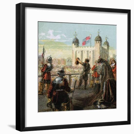 The Execution of Lord Strafford, 1641-null-Framed Giclee Print