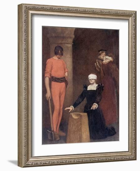 The Execution of Mary Queen of Scots, Fotheringay Castle, February Eighth, 1587-Sir James Dromgole Linton-Framed Giclee Print