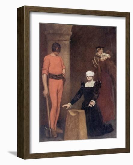 The Execution of Mary Queen of Scots, Fotheringay Castle, February Eighth, 1587-Sir James Dromgole Linton-Framed Giclee Print