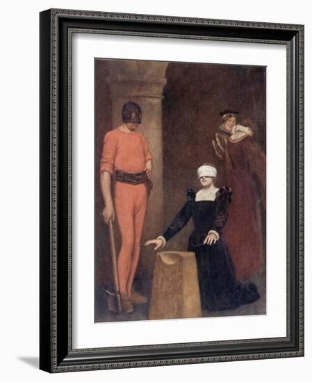 The Execution of Mary Queen of Scots, Fotheringay Castle, February Eighth, 1587-Sir James Dromgole Linton-Framed Giclee Print