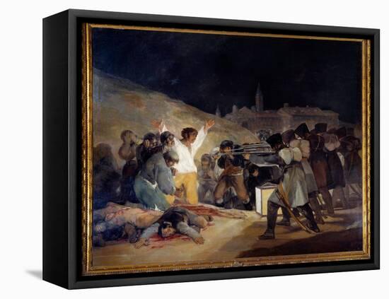 The Execution of May 3, 1808 Ou El Tres De Mayo. Detail (Oil on Canvas, 1814)-Francisco Jose de Goya y Lucientes-Framed Premier Image Canvas