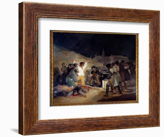 The Execution of May 3, 1808 Ou El Tres De Mayo. Detail (Oil on Canvas, 1814)-Francisco Jose de Goya y Lucientes-Framed Giclee Print