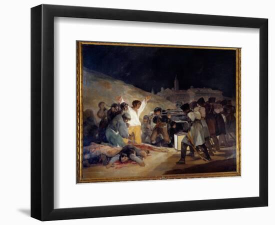 The Execution of May 3, 1808 Ou El Tres De Mayo. Detail (Oil on Canvas, 1814)-Francisco Jose de Goya y Lucientes-Framed Giclee Print