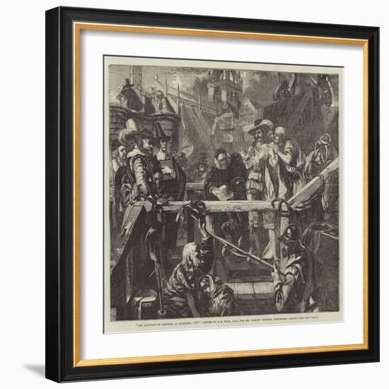 The Execution of Montrose, at Edinburgh, 1650-Edgar Melville Ward-Framed Giclee Print