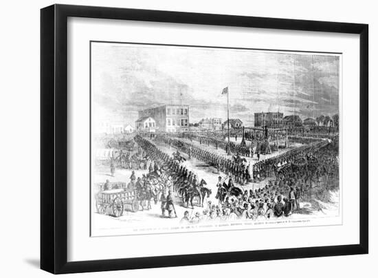 The Execution of Sioux Indians by the Us Authorities at Mankato, Minnesota on Friday 26th…-American School-Framed Giclee Print