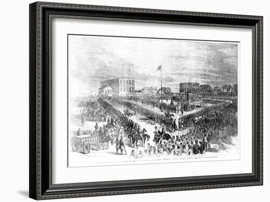 The Execution of Sioux Indians by the Us Authorities at Mankato, Minnesota on Friday 26th…-American School-Framed Giclee Print