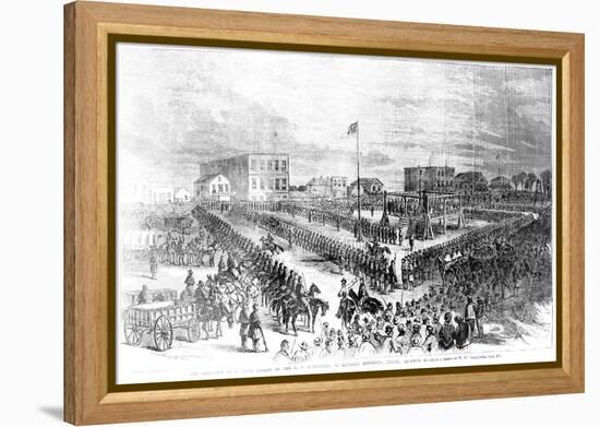 The Execution of Sioux Indians by the Us Authorities at Mankato, Minnesota on Friday 26th…-American School-Framed Premier Image Canvas