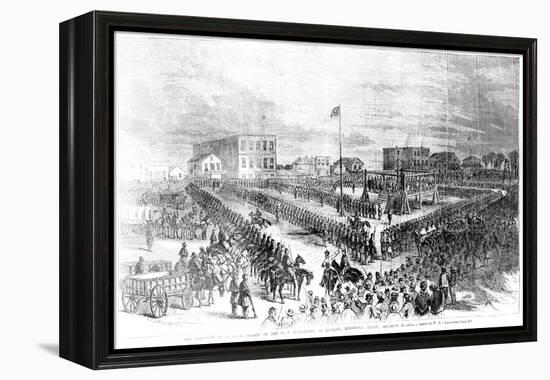 The Execution of Sioux Indians by the Us Authorities at Mankato, Minnesota on Friday 26th…-American School-Framed Premier Image Canvas