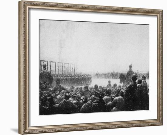 The Execution of the Terrorists in Russia, 1884-1885-Vasili Vasilyevich Vereshchagin-Framed Giclee Print