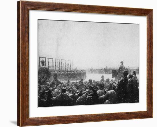 The Execution of the Terrorists in Russia, 1884-1885-Vasili Vasilyevich Vereshchagin-Framed Giclee Print