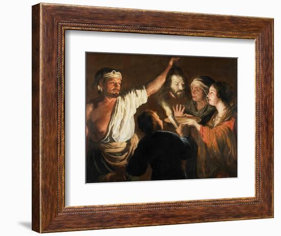 The Executioner with the Head of St. John the Baptist (Oil on Canvas)-William Dobson-Framed Giclee Print