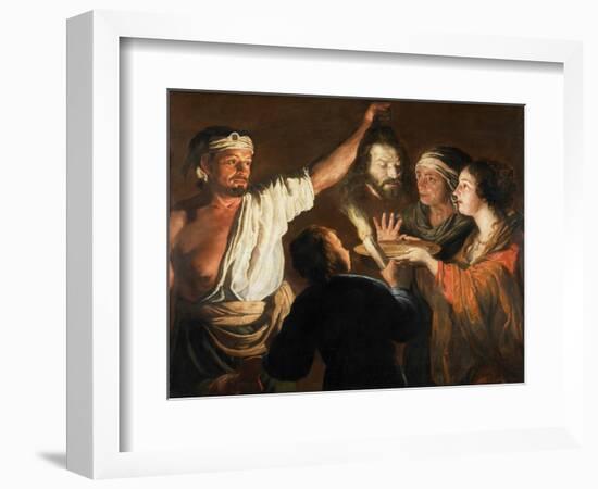 The Executioner with the Head of St. John the Baptist (Oil on Canvas)-William Dobson-Framed Giclee Print