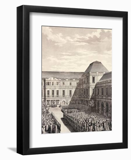 The Executive Welcoming Triumphant Napoleon after Treaty of Campo Formio-null-Framed Giclee Print