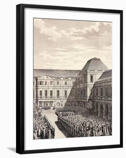 The Executive Welcoming Triumphant Napoleon after Treaty of Campo Formio-null-Framed Giclee Print