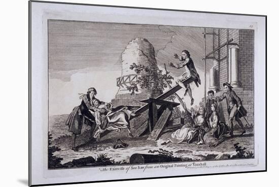 The Exercise of See Saw, Vauxhall Gardens, Lambeth, London, C1745-Francis Hayman-Mounted Giclee Print