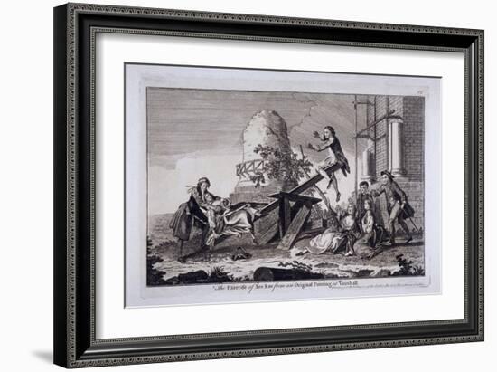 The Exercise of See Saw, Vauxhall Gardens, Lambeth, London, C1745-Francis Hayman-Framed Giclee Print