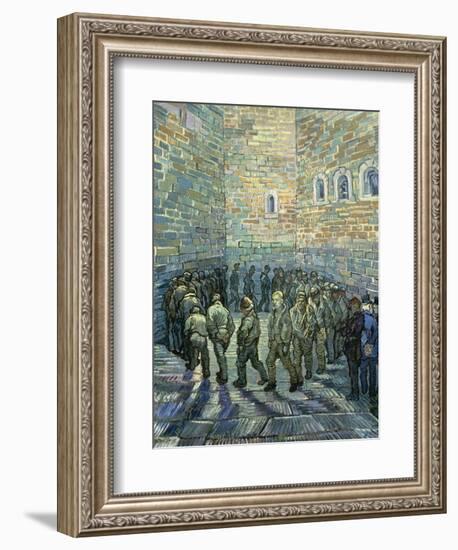 The Exercise Yard, 1890-Vincent van Gogh-Framed Giclee Print