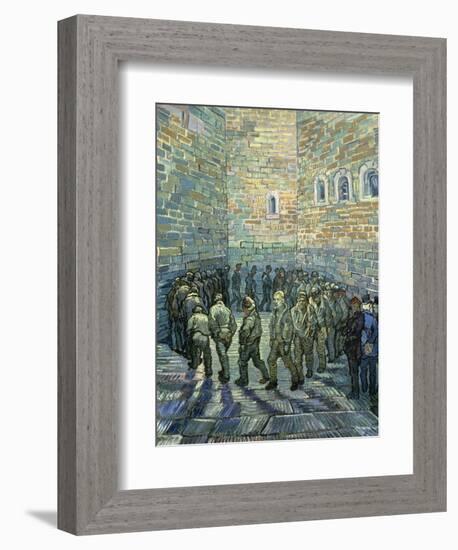 The Exercise Yard, 1890-Vincent van Gogh-Framed Giclee Print