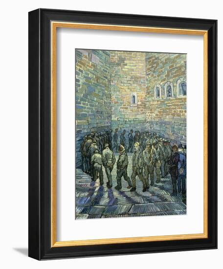 The Exercise Yard, 1890-Vincent van Gogh-Framed Giclee Print