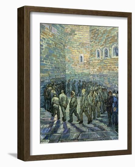 The Exercise Yard, 1890-Vincent van Gogh-Framed Giclee Print