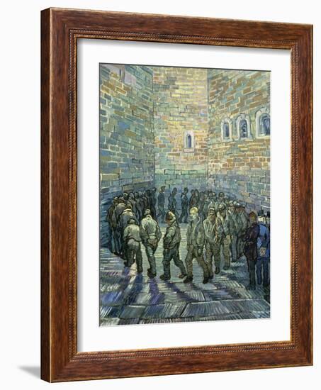 The Exercise Yard, 1890-Vincent van Gogh-Framed Giclee Print