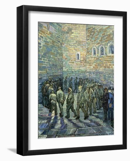 The Exercise Yard, 1890-Vincent van Gogh-Framed Giclee Print