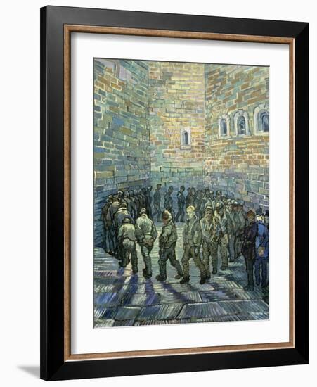 The Exercise Yard, 1890-Vincent van Gogh-Framed Giclee Print